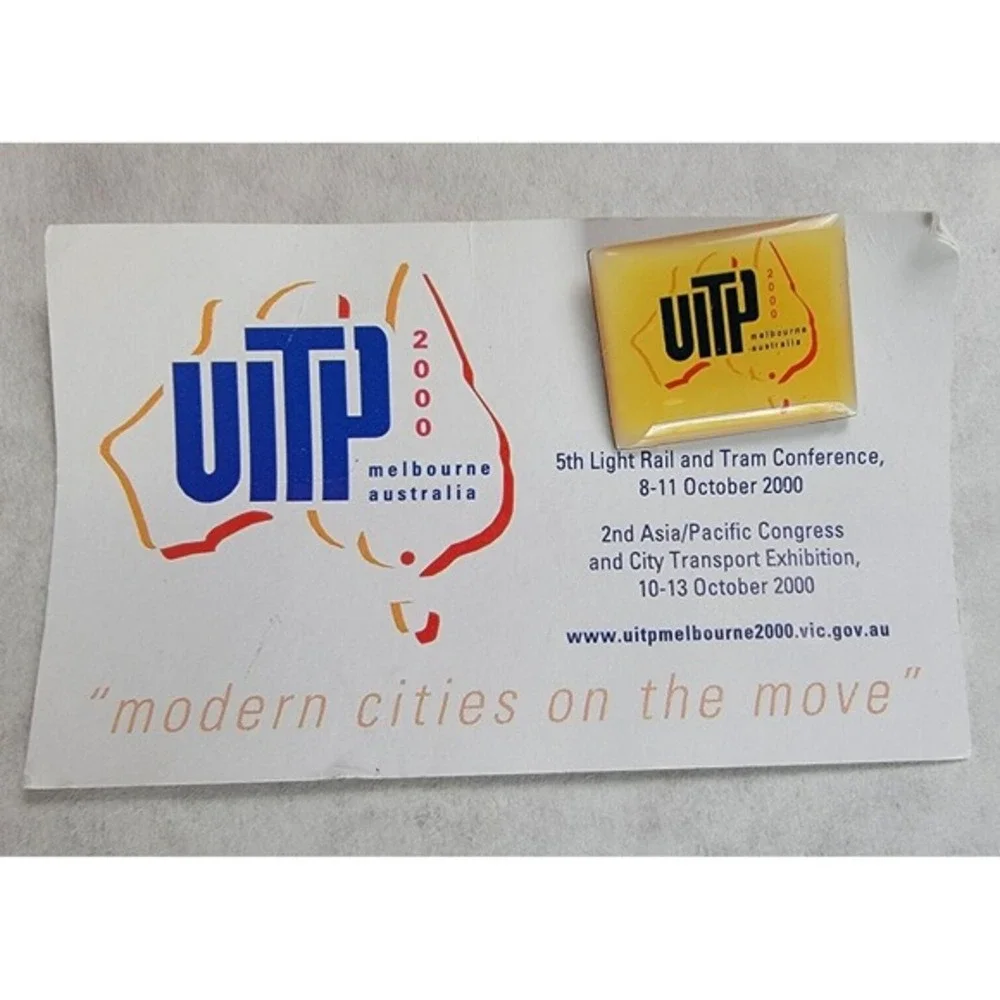 UITP 2000 Melbourne‎ Australia 5th Light Rail Conference Lapel Pin Tie Tack